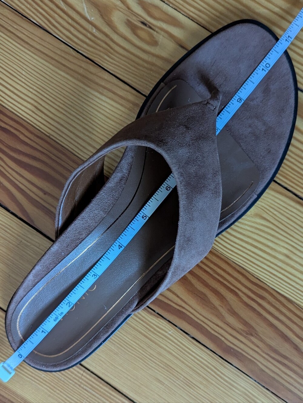 Vionic Agave Sandal Suede Thong Comfort Toe Post Monks Robe Brown 10 EU41 NWOB - Picture 14 of 16